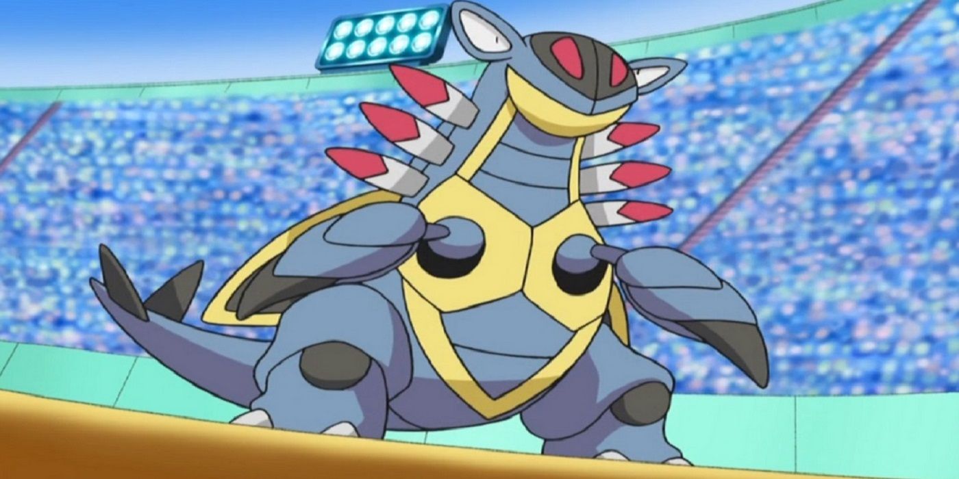 The Pokémon Armaldo in the anime