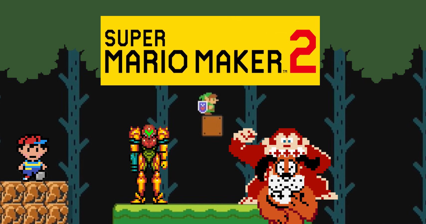 Super Mario Maker 2 Nintendo Characters Cover
