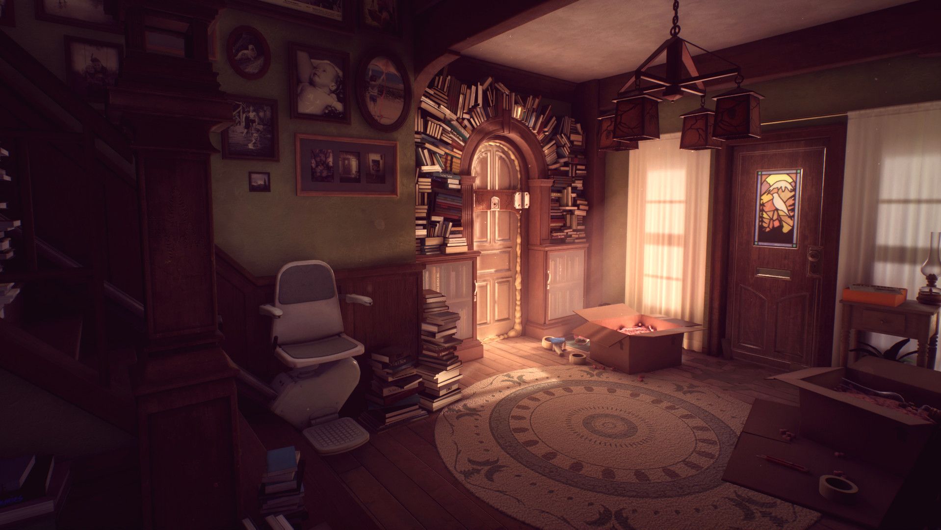 The interior of the house from What Remains of Edith Finch