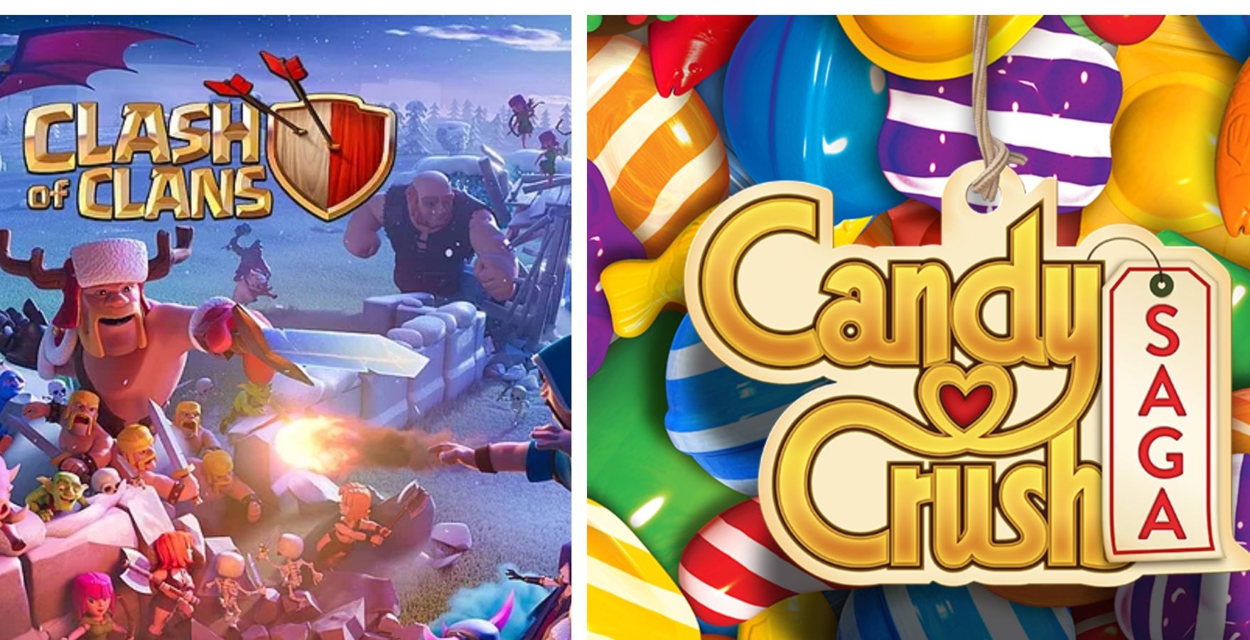 Candy Crush Saga, Clash of Clans Top Apple App Store Downloads