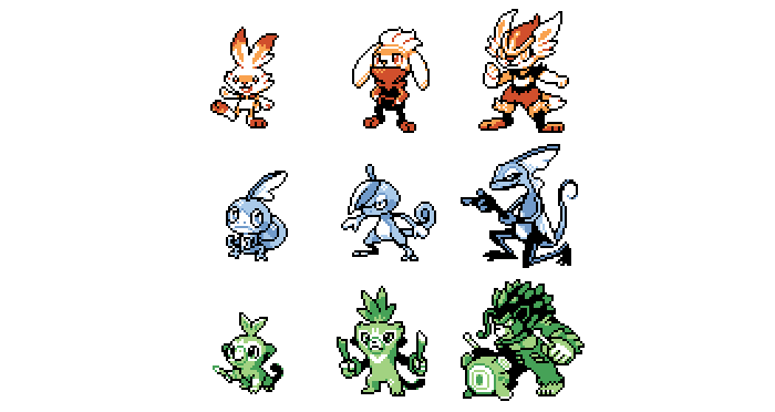 10 Pixel Art Pokémon From Sword & Shield