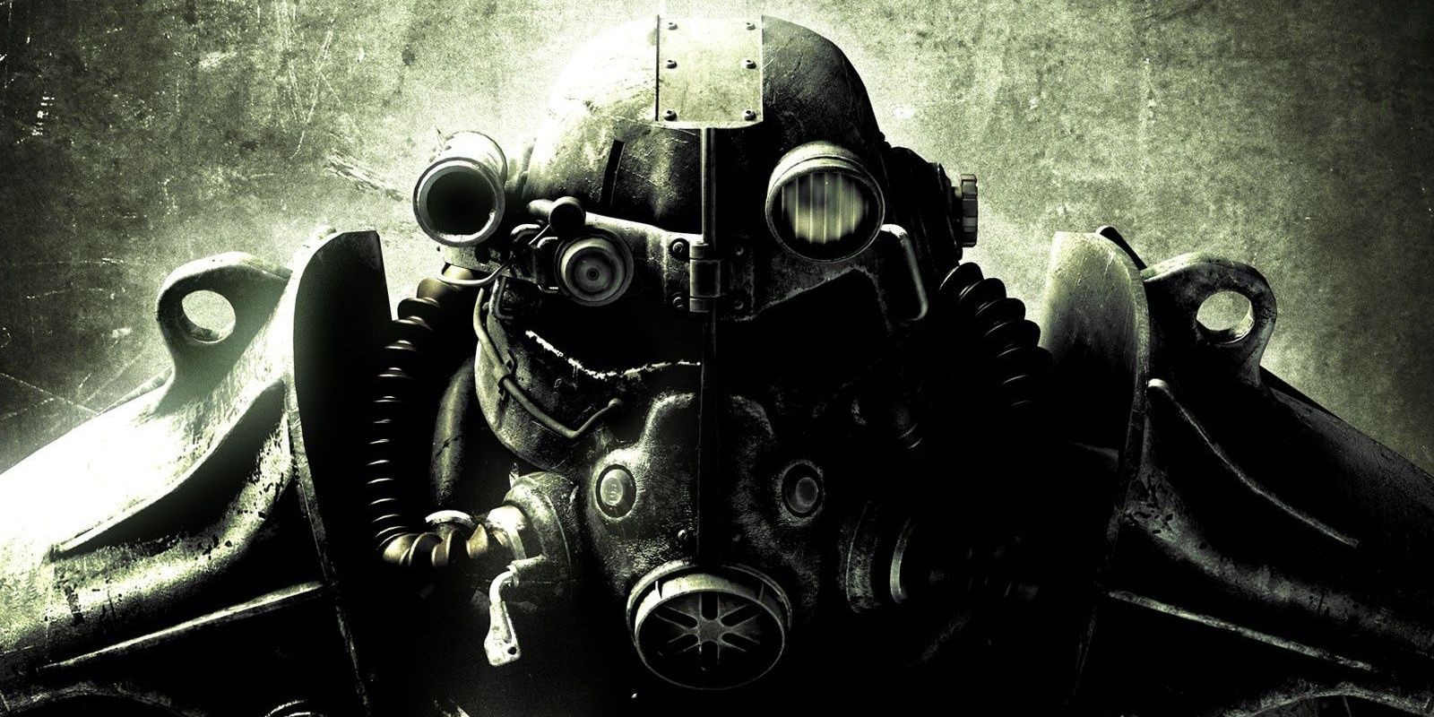 Fallout 3 main menu/cover with T-45d power armor.