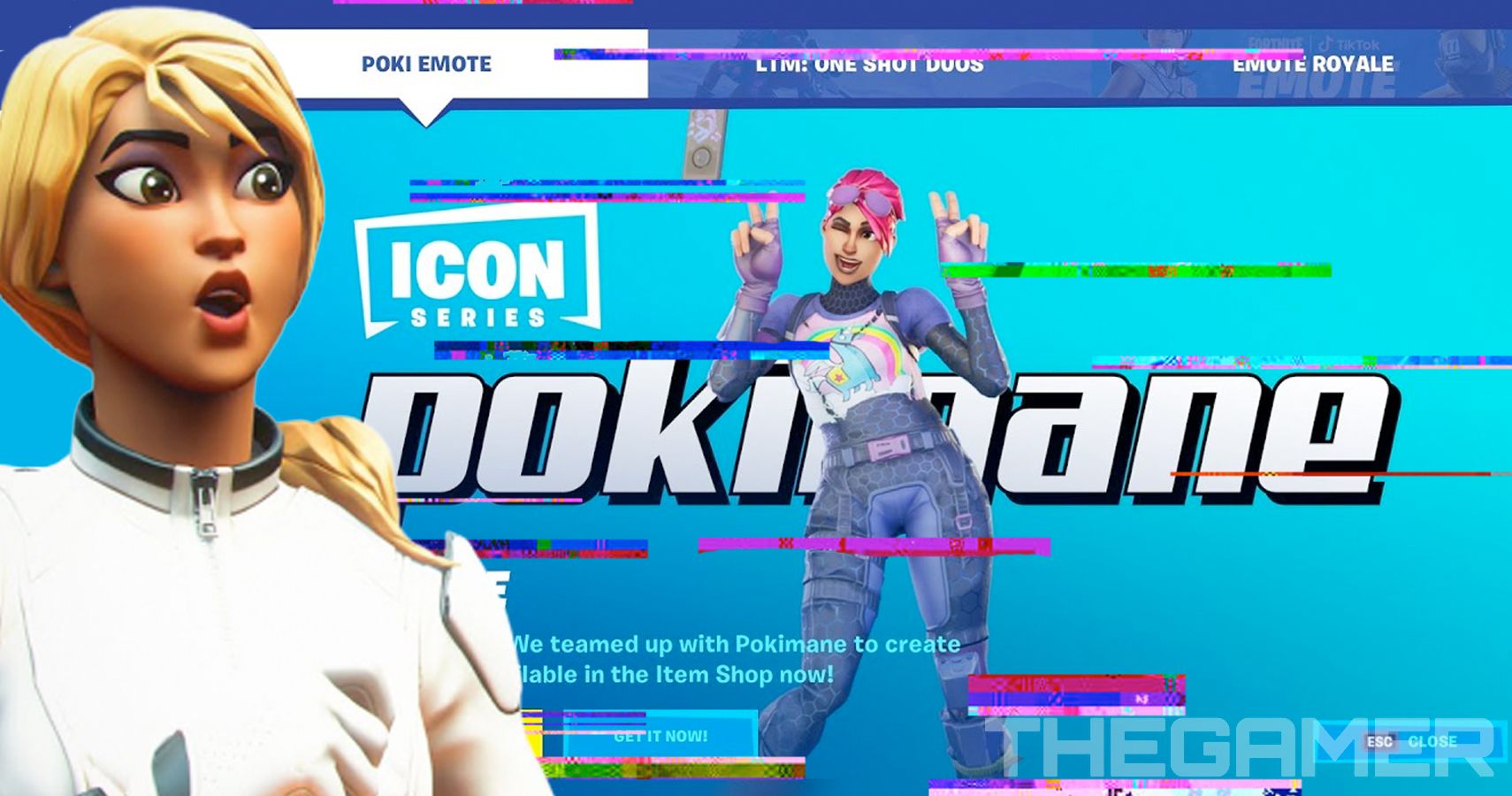 The Poki emote deforms most if not all skin's chests, at least you