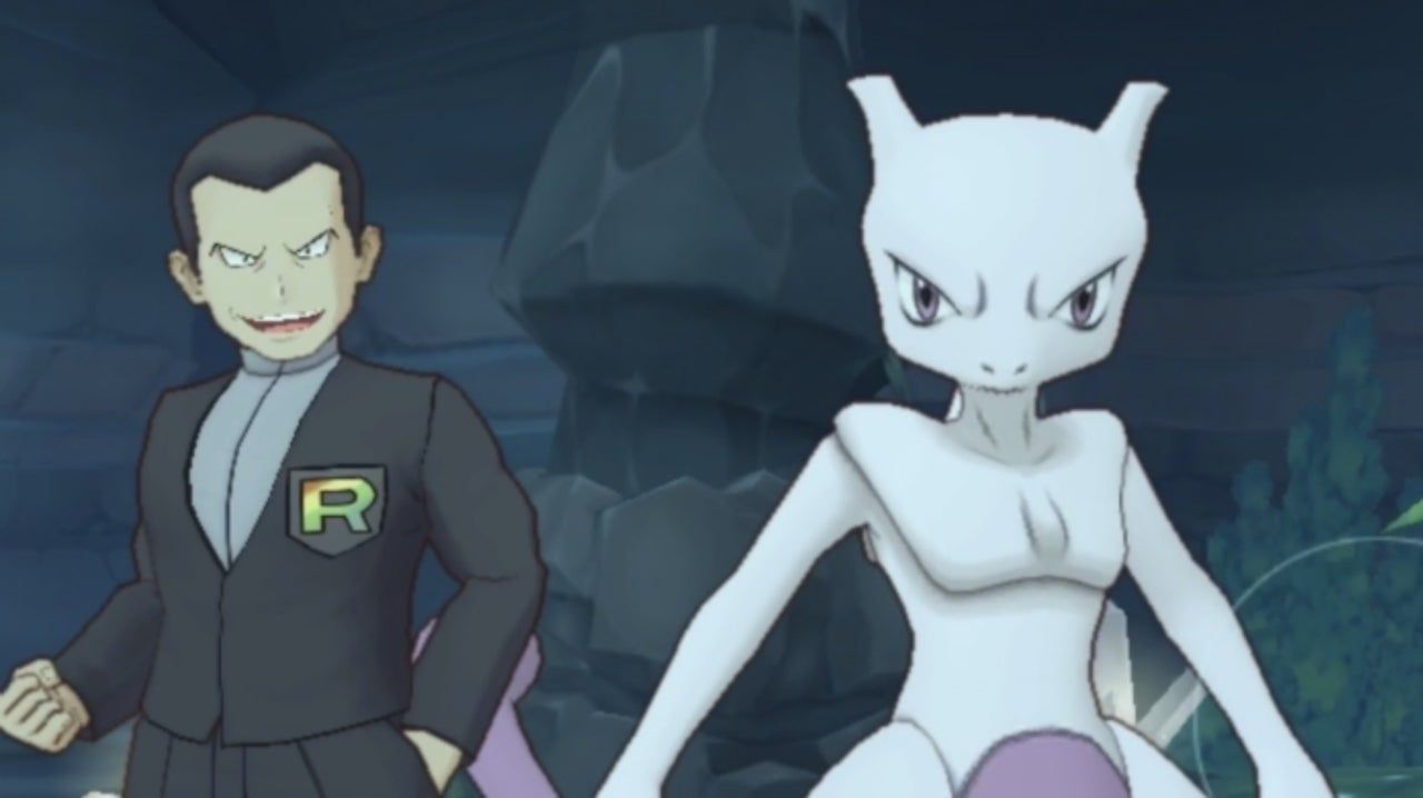 Giovanni and Mewtwo