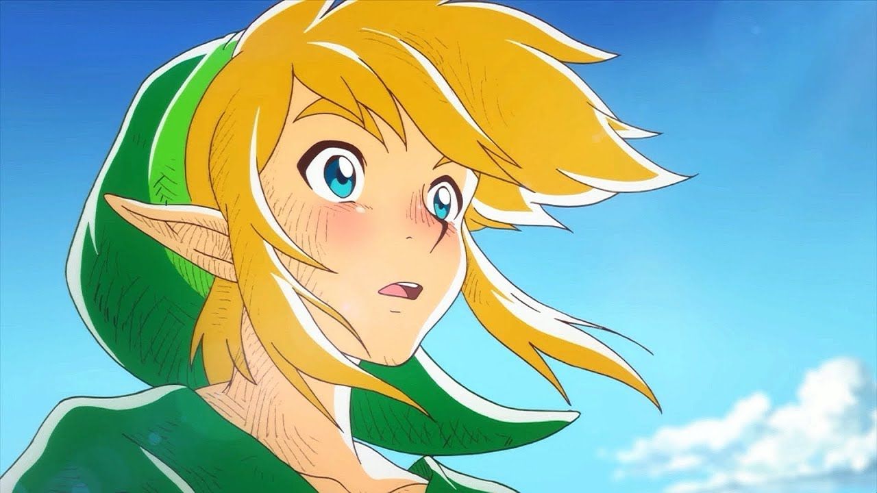 close up of links face