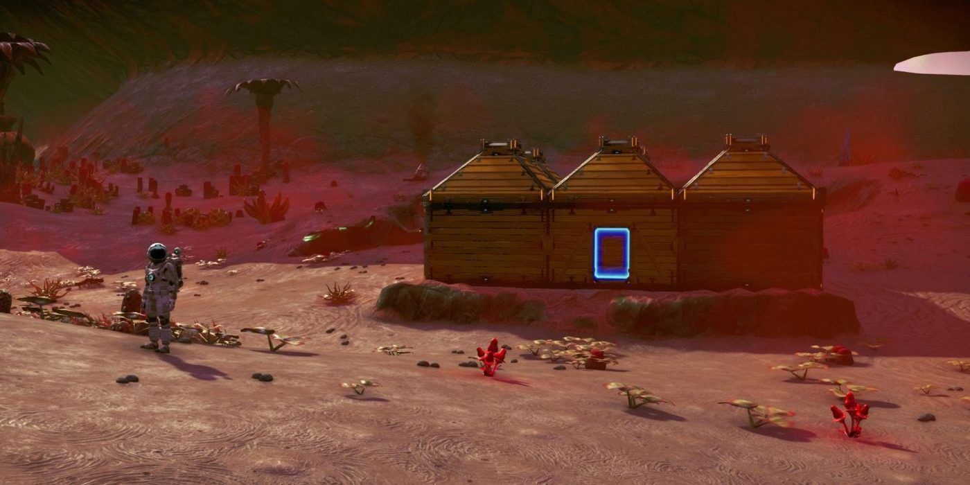 Wood Base On A Planet In No Man's Sky