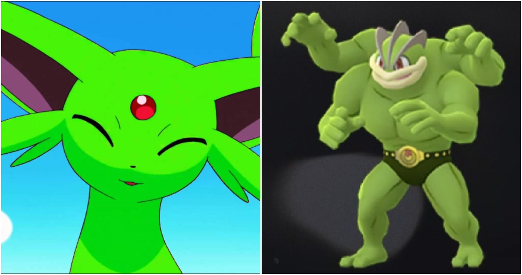 Shiny Pikachu (flying) (green) 