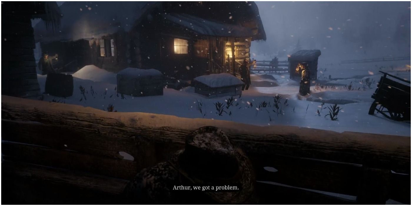 Red Dead Redemption 2 prologue snow fight