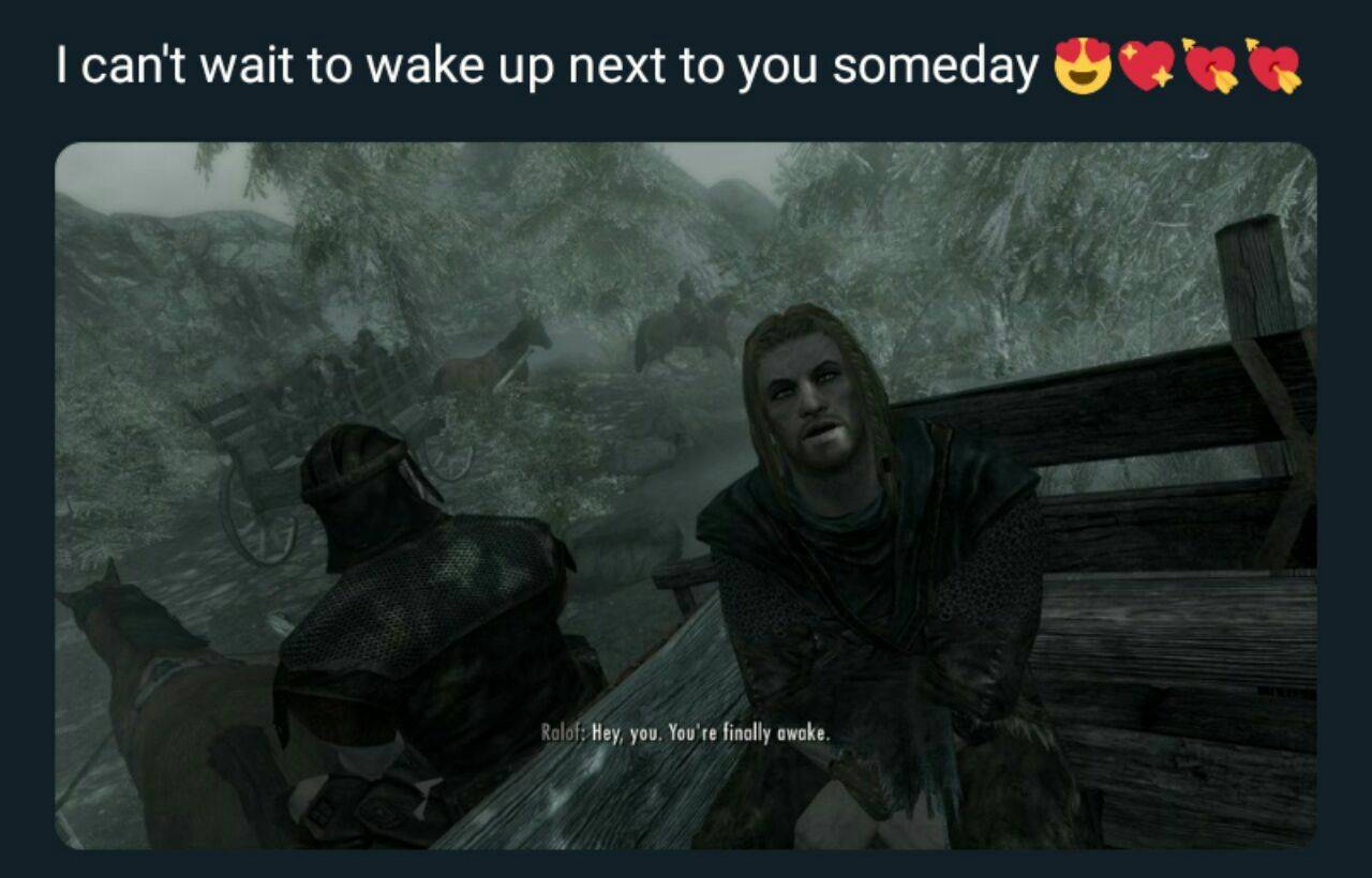 Skyrim 10 Most Hilarious You Re Finally Awake Memes Skyrim 10 Most Hilarious You Re Finally Awake Memes