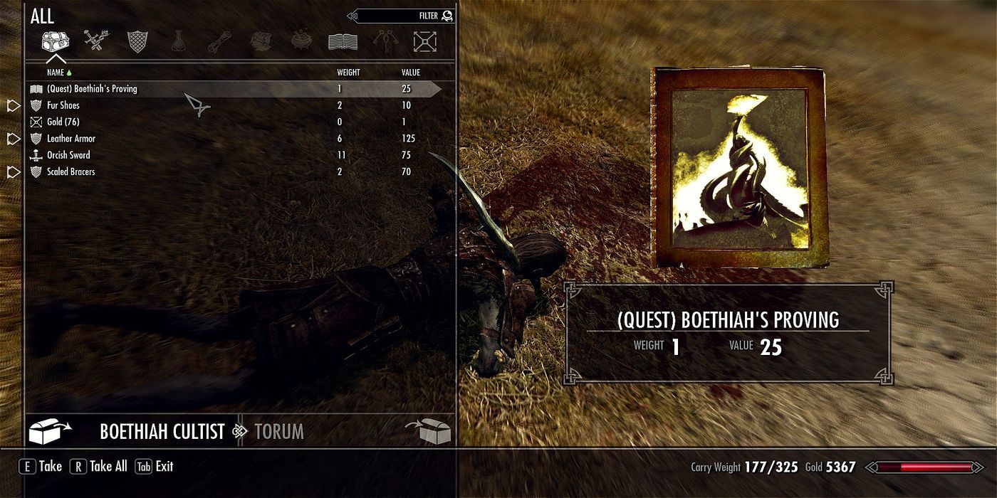 Skyrim Boethiahs Proving