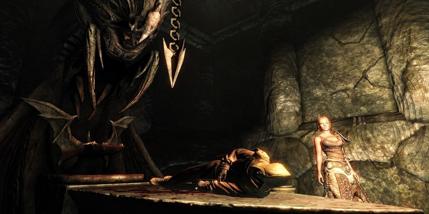 Skyrim screenshot from the Taste Of Death quest.