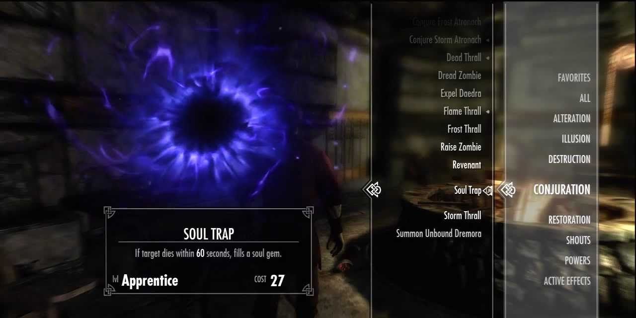 skyrim how to train conjuration