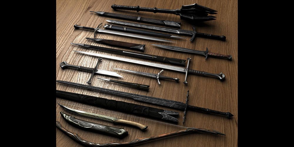 skyrim lore friendly weapons