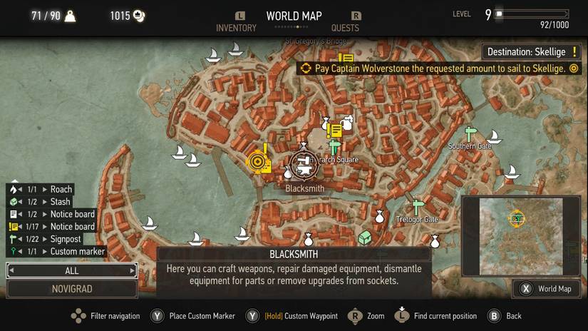Novigrad Full Map The Witcher 3: How To Make Money Fast