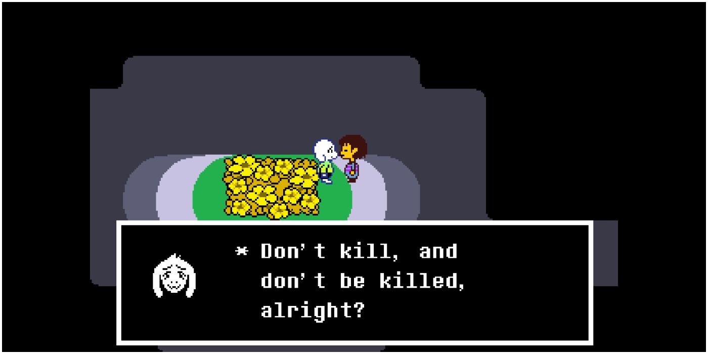 Undertale Asriel and Frisk