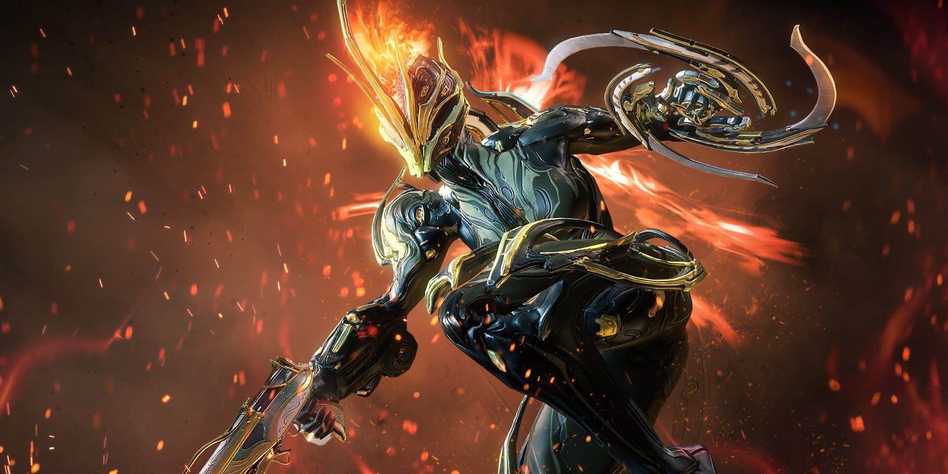 Warframe Ember Prime Glaive and Sicarus Prime