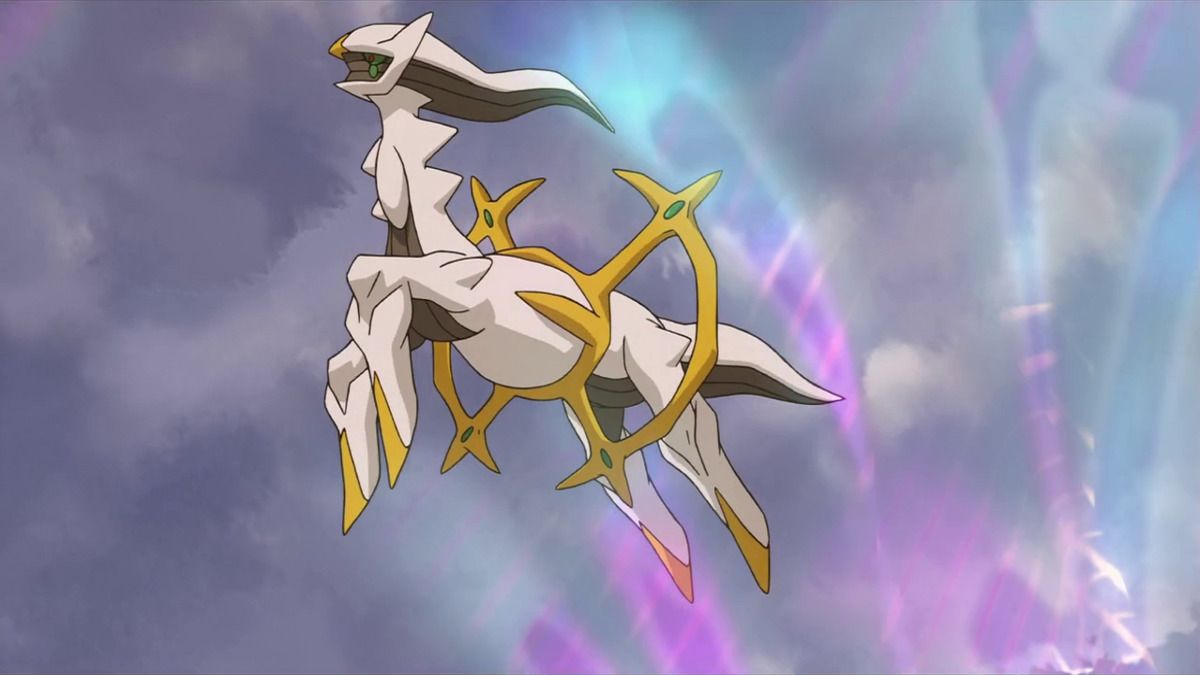 arceus in the pokemon anime 