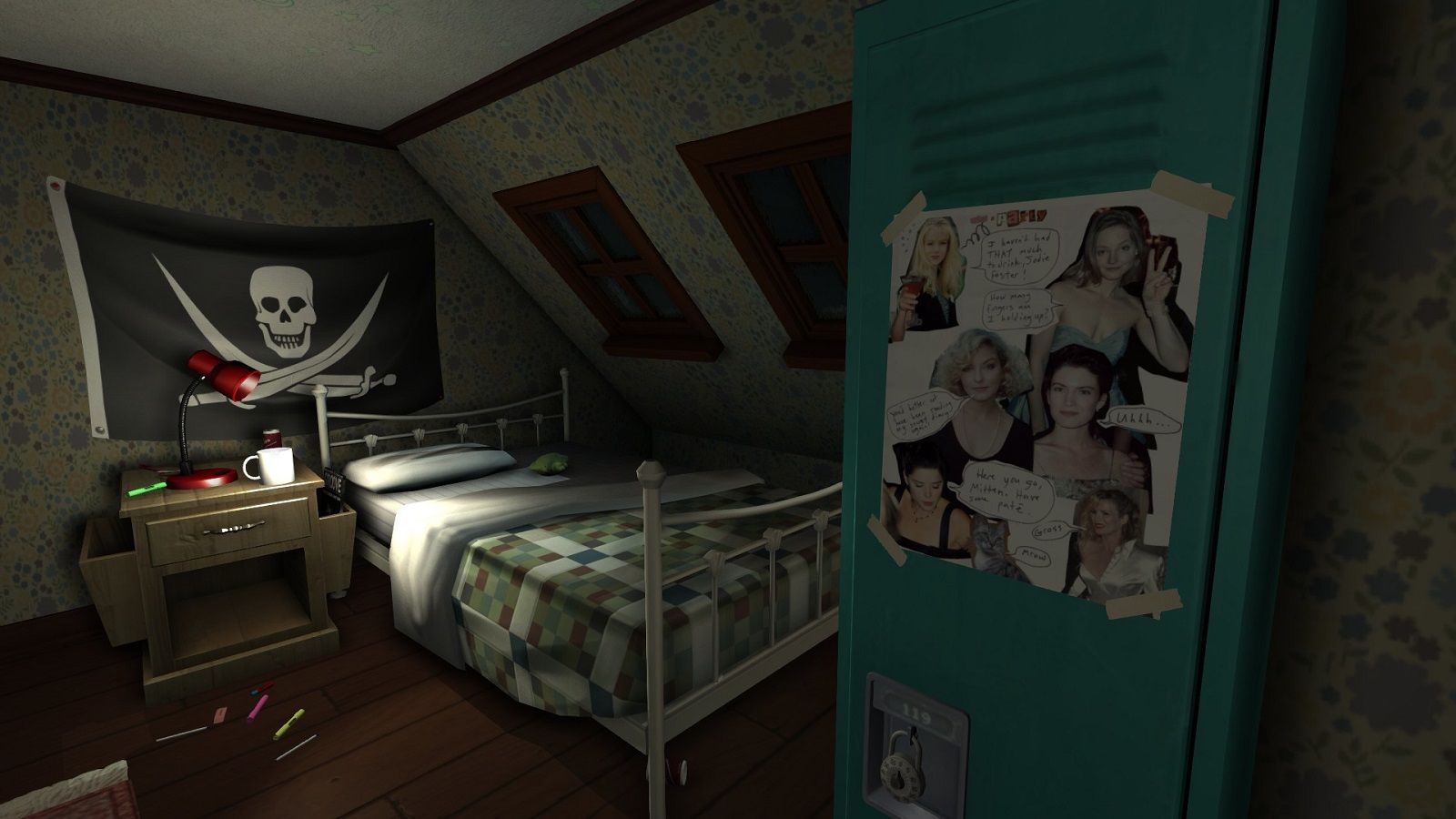 Sam&rsquo;s room in Gone Home.