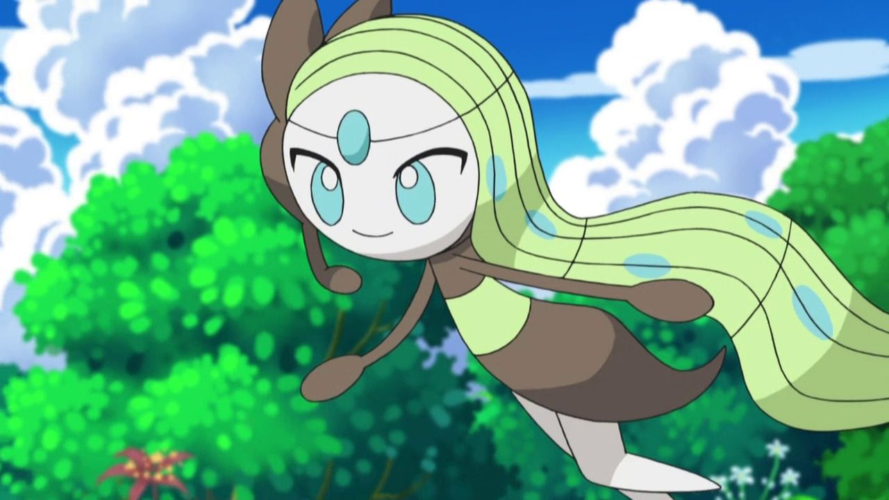 meloetta in its aria mode in the pokemon anime 