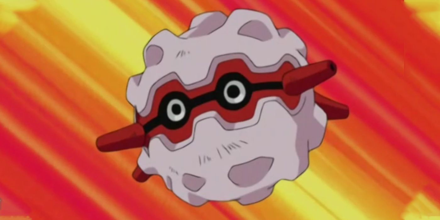 Foretress moving at high velocity in the Pokemon anime