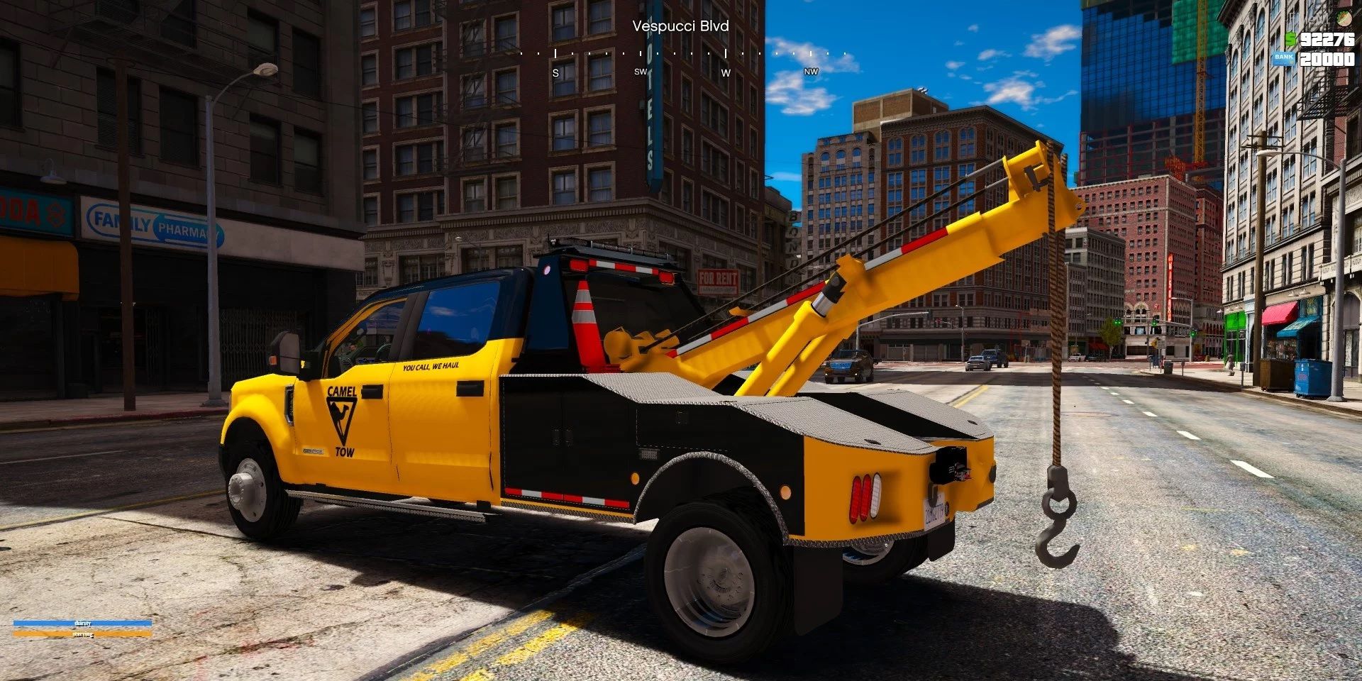 2019 Ford F450 Superduty Platinum 4 Door Tow Truck Pack mod for Grand Theft Auto V