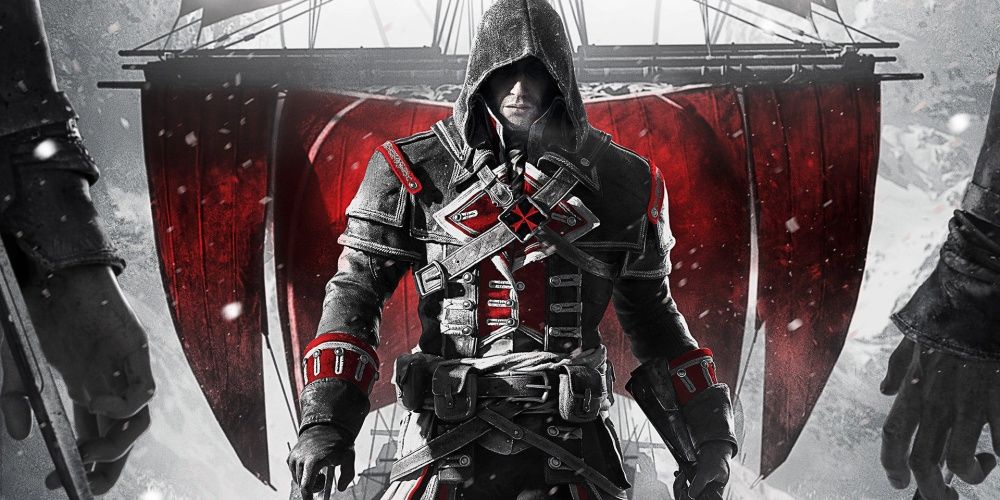 Assassins Creed Rogue Cover Art Red And Black