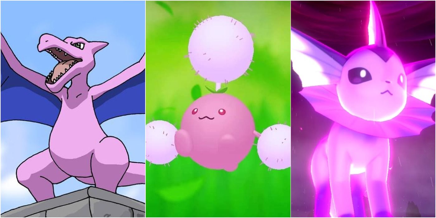 Pokemon The 15 Best Pink Shiny Pokemon Ranked Thegamer
