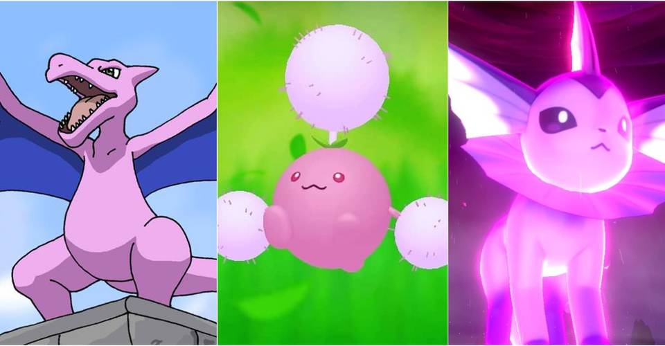 Pokemon The 15 Best Pink Shiny Pokemon Ranked Thegamer Pokemon The 15 Best Pink Shiny Pokemon Ranked Thegamer
