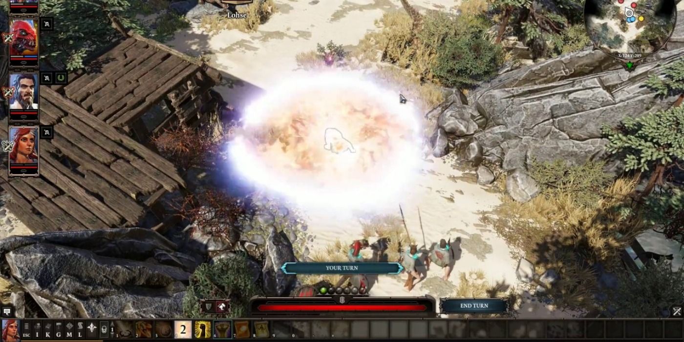 Divinity Original Sin 2 combat with character teleporting