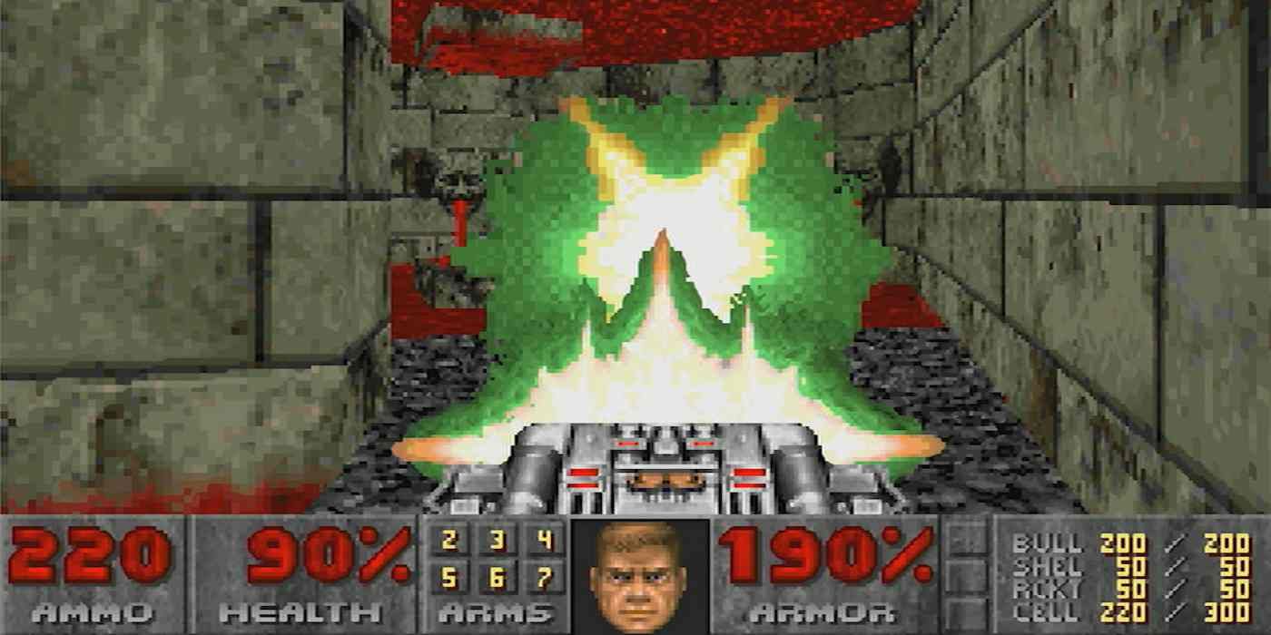 Doom 1993's BGF shooting.
