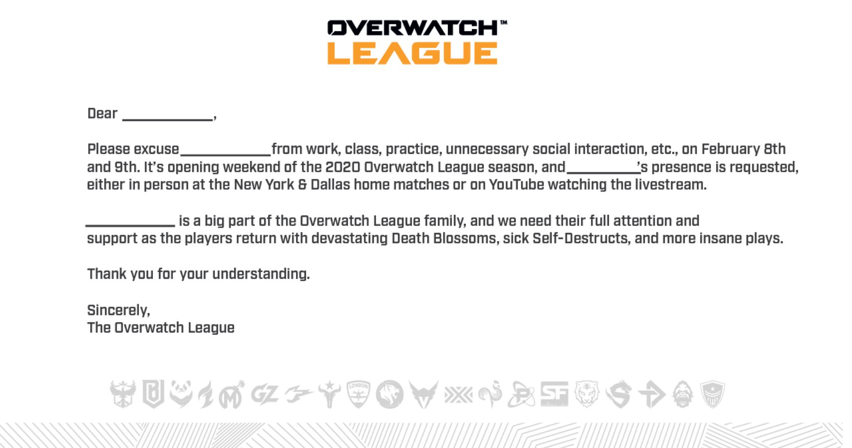 Use The Overwatch League