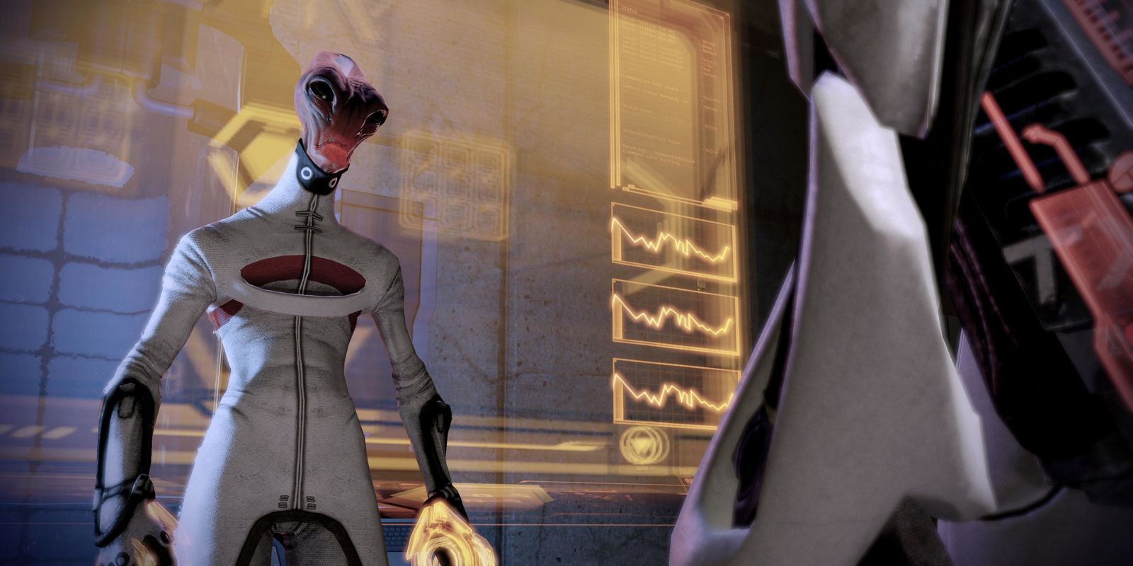 Mass Effect 2 Maelon confronted in their lab