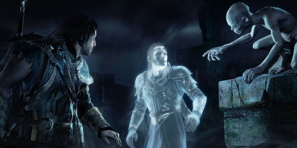 Talion, Celebrimbor and Gollum in Wraith World in Middle Earth Shadow of Mordor