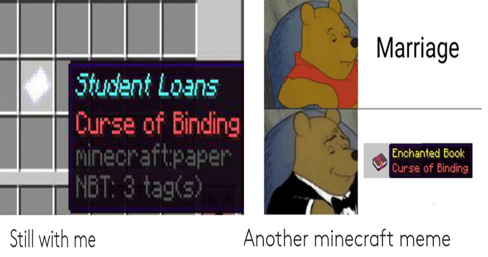 cursed curse of vanishing : r/MinecraftMemes