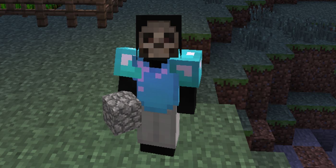 Minecraft Diamond chestplate on a player