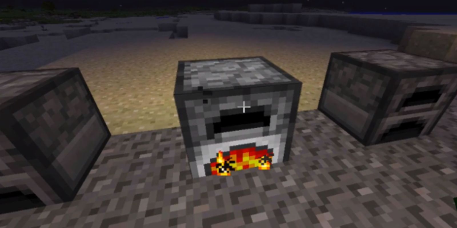 Minecraft Screenshot Of Furnace That's Working