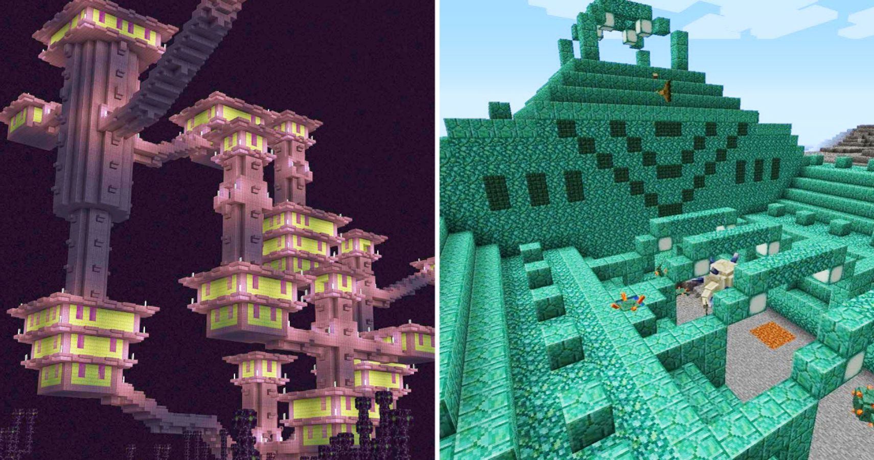 Minecraft All The Rarest Blocks Where To Find Them Thegamer