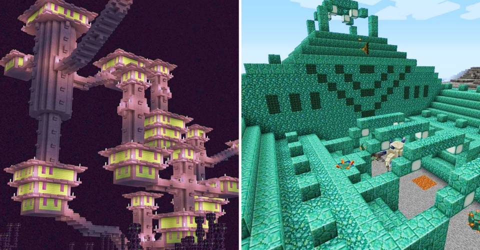 Minecraft All The Rarest Blocks Where To Find Them Thegamer