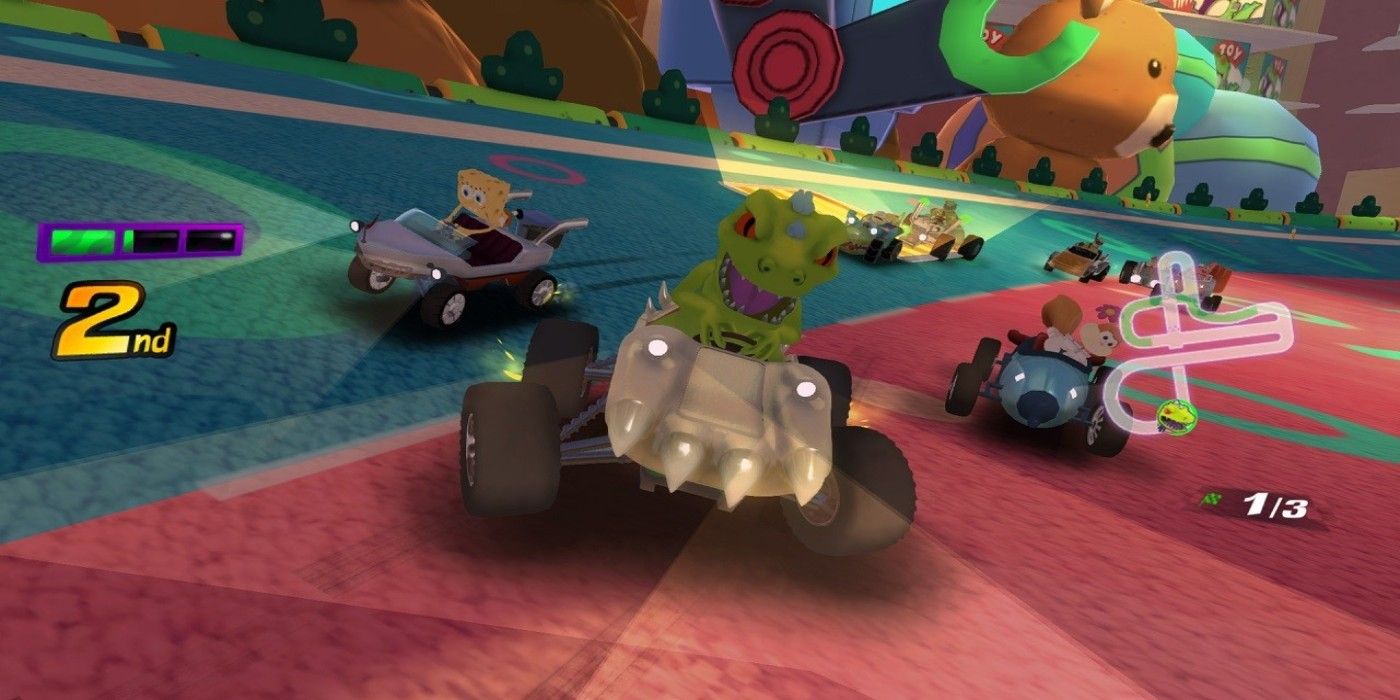 Nickelodeon Kart Racers Reptar Gameplay