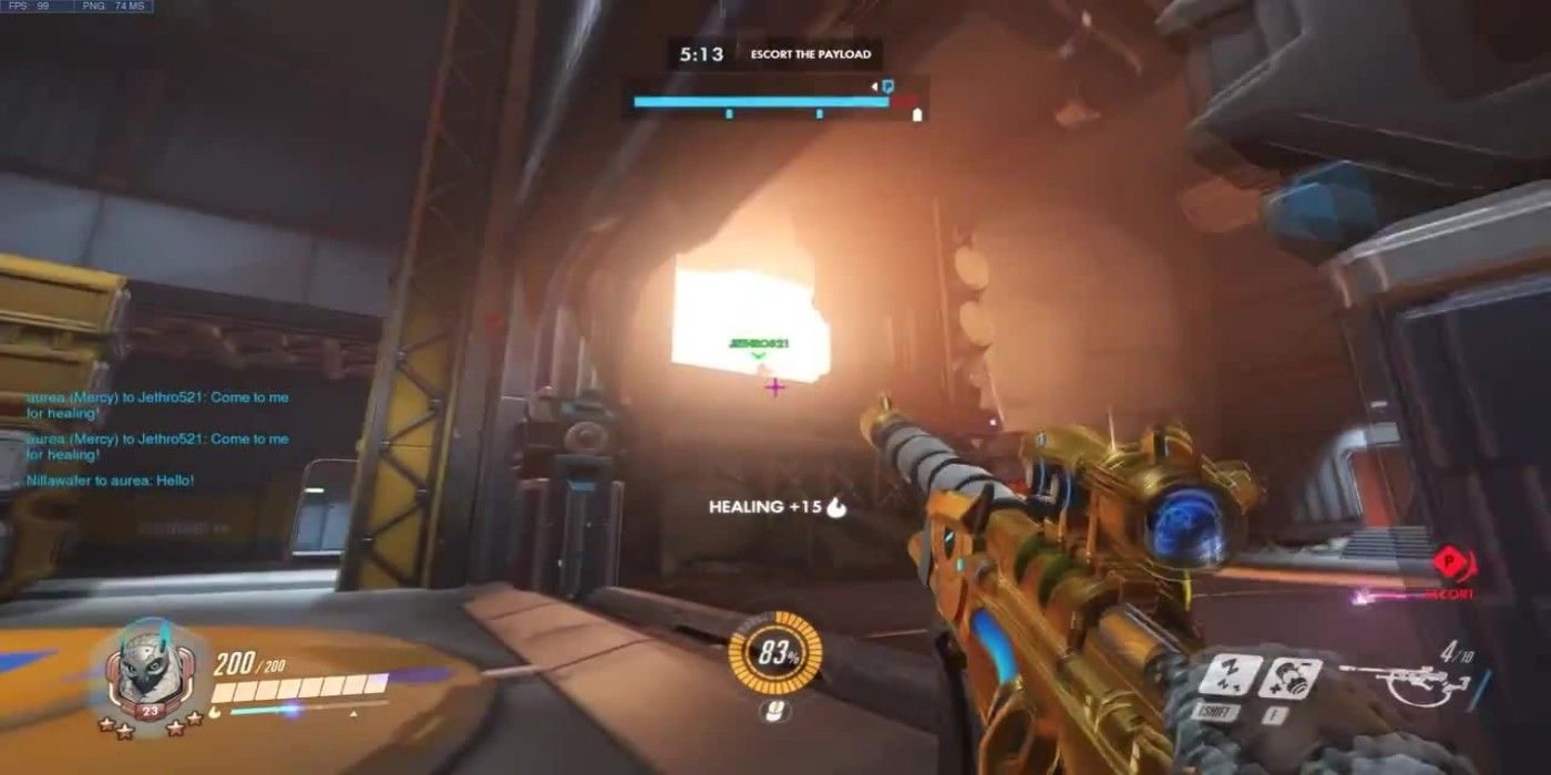 Overwatch Ana Player First Person View In Game Screenshot