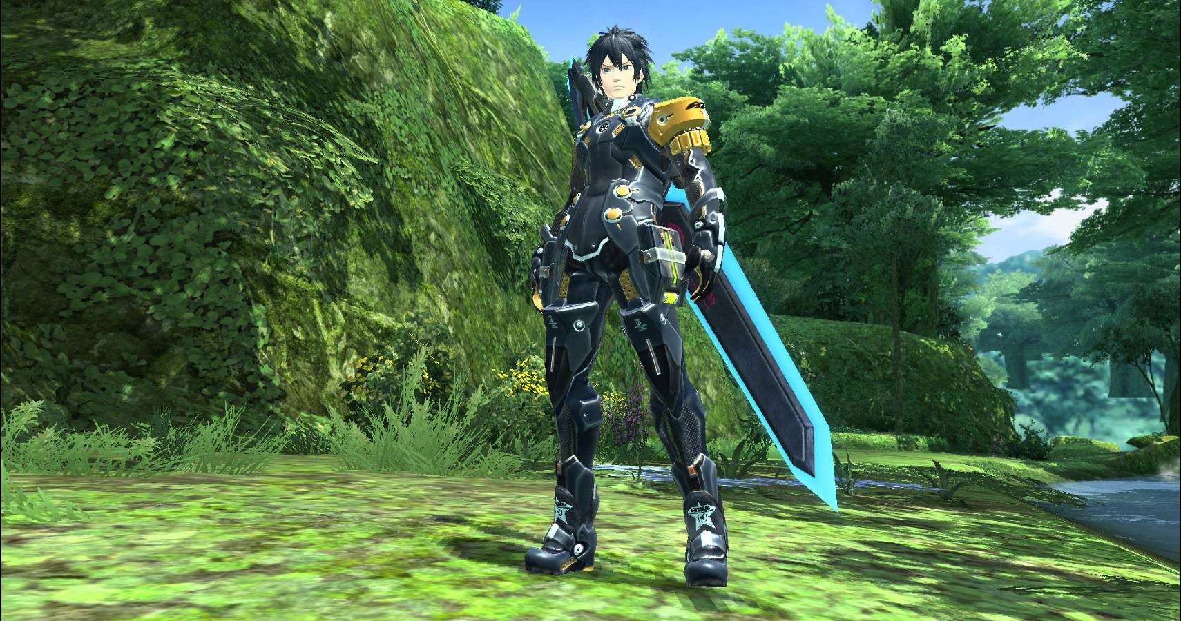 Classe Hunter da Phantasy Star Online 2 con la spada.