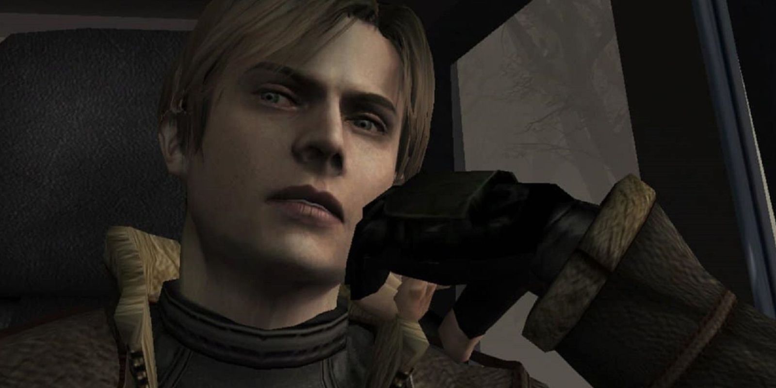 Resident Evil 4 Screenshot Of Leon In Car