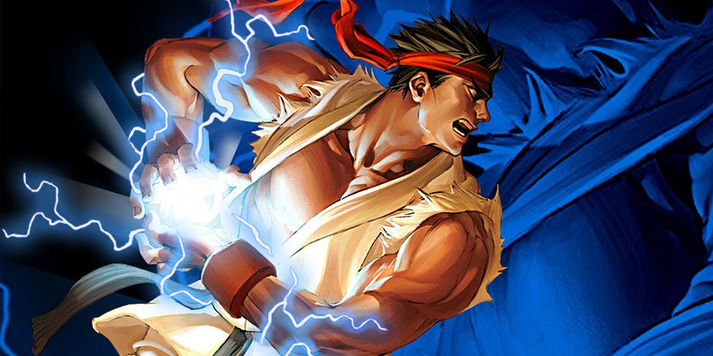 Ryu preparing a Hadouken