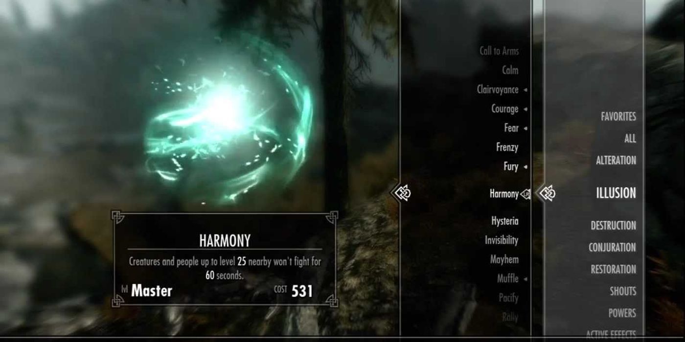 The Harmony ability in Skyrim