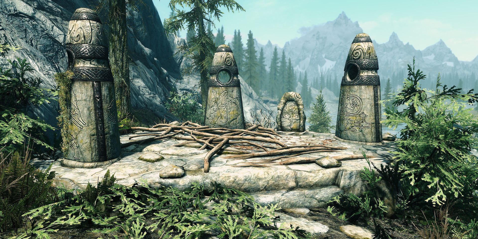 The Standing Stone or Guardian Stones in Skyrim