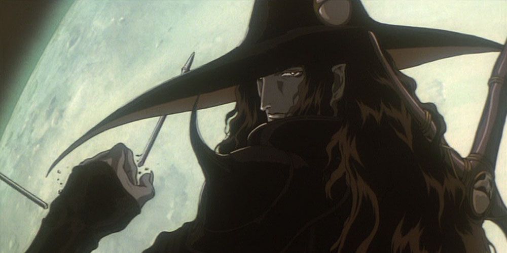 Vampire Hunter D, D crushes an arrow in his hand