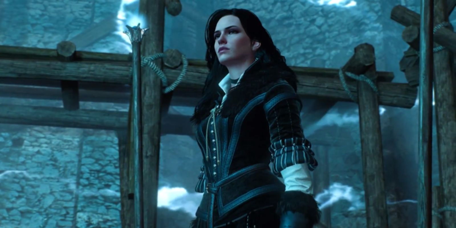 Yennefer at Kaer Morhen in The Witcher 3
