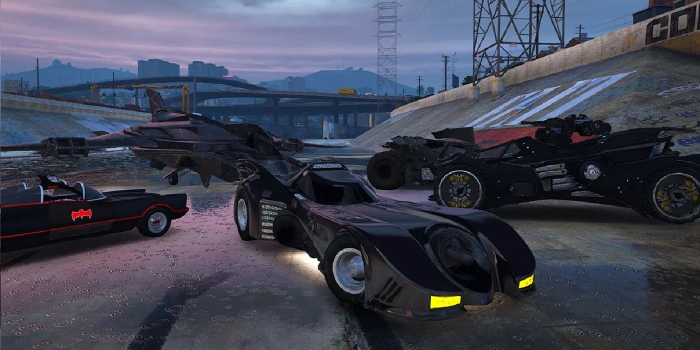 Batman vehicles mod for Grand Theft Auto V