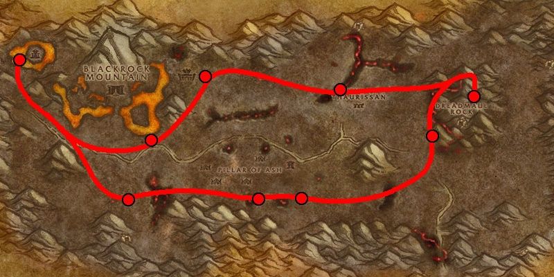 Horde Flight Path Burning Steppes