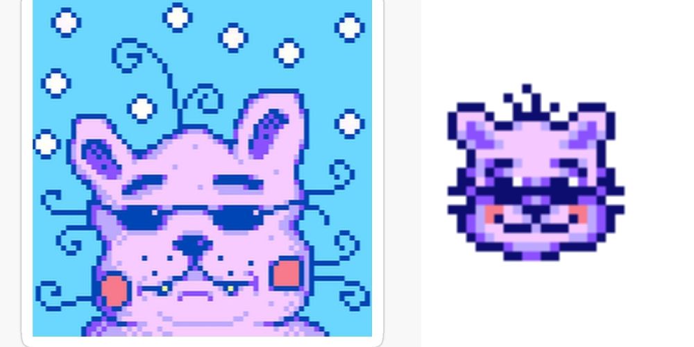 A comparison of ConcernedApe's icon and the special ??? Hat